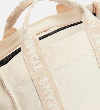 Tommy Jeans Bolso Tote Essential Beige -26x13x21cm-