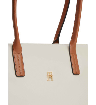 Tommy Hilfiger Saco tote com log�tipo bege