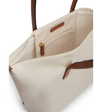 Tommy Hilfiger Saco tote com log�tipo bege