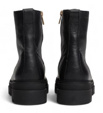 Tommy Hilfiger Bottes en cuir avec semelles cloutes noires