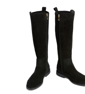 Tommy Hilfiger Essential Suede Leather Boots noir