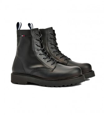 Tommy Hilfiger Lace Up leather boots black 