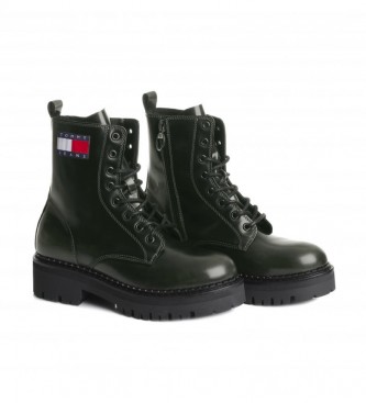 Tommy Hilfiger Urban leather boots black, green