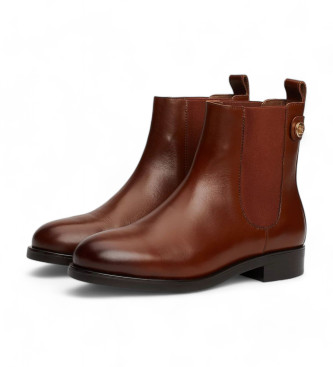 Tommy Hilfiger Braune Chelsea-Stiefel mit Nieten