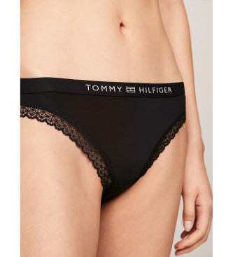 Tommy Hilfiger Trosor med ton i ton-spets och svart logotyp