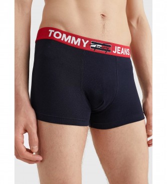 Tommy Hilfiger Cales boxer com logtipo na cintura azul-marinho