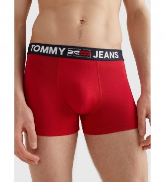 Tommy Hilfiger Cales boxer com logtipo na cintura vermelho