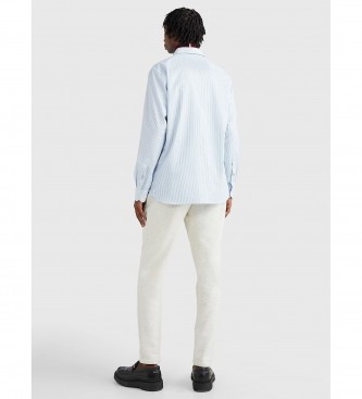 Tommy Hilfiger 1985 Collection TH Flex blue striped shirt