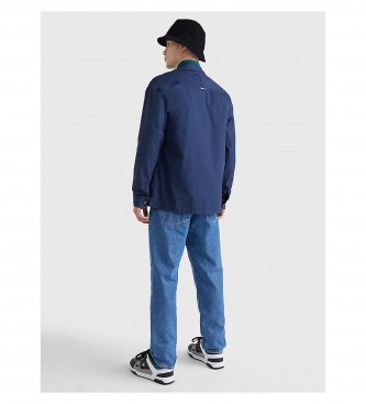 Tommy Jeans Camisa Classic Solid Overshirt marino