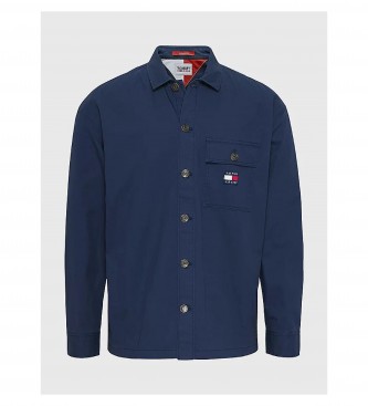 Tommy Hilfiger Camisa Classic Solid Overshirt marino