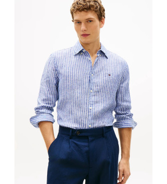Tommy Hilfiger Camisa com riscas azuis de bengala