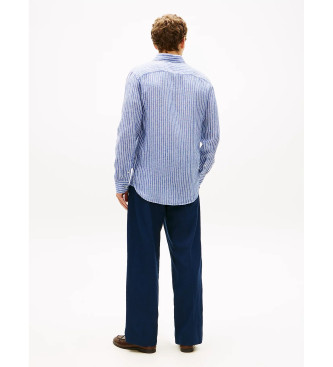 Tommy Hilfiger Camisa com riscas azuis de bengala