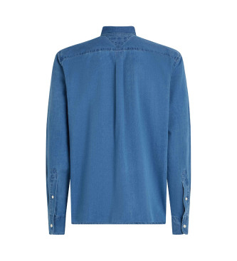 Tommy Hilfiger Camicia in chambray blu vestibilit regolare