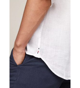 Tommy Hilfiger Koszula o regularnym kroju z białego lnu