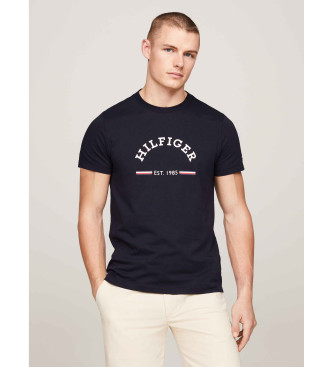 Tommy Hilfiger Slim fit-skjorta med marinbl logotyp