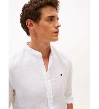 Tommy Hilfiger Camisa de corte justo em linho branco