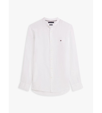 Tommy Hilfiger Camisa de corte justo em linho branco