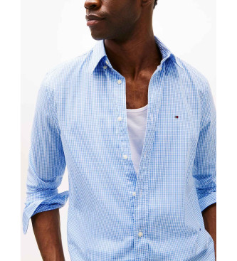 Tommy Hilfiger Camicia in popeline vestibilit regolare blu