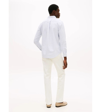 Tommy Hilfiger Camisa azul de riscas largas com corte regular