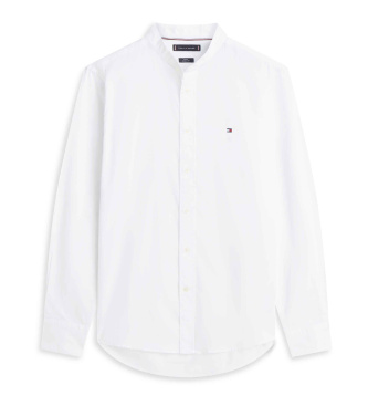 Tommy Hilfiger Camicia flessibile con colletto alla coreana bianco