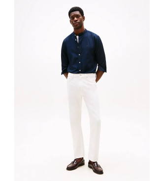 Tommy Hilfiger Camicia Flex con colletto alla coreana blu navy