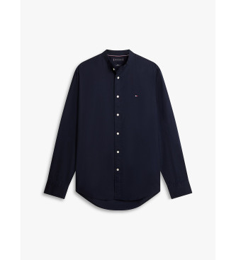 Tommy Hilfiger Camicia Flex con colletto alla coreana blu navy