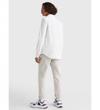 Tommy Jeans Camicia bianca Original in popeline elasticizzato