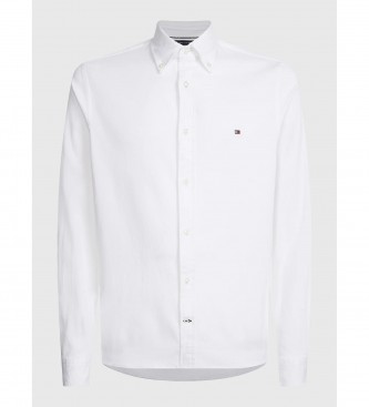 Tommy Hilfiger TH Flex Shirt in white dobby poplin