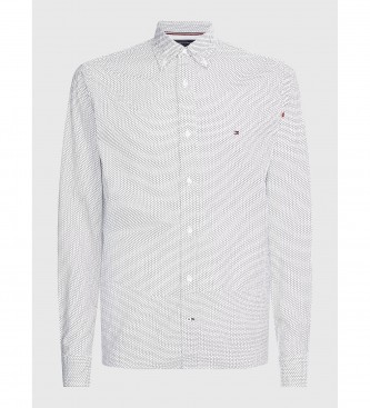 Tommy Hilfiger TH Flex Geo skjorta med tryck vit