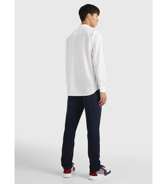 Tommy Hilfiger TH Flex-skjorte i hvid bomuldspoplin