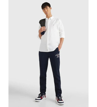 Tommy Hilfiger TH Flex-skjorte i hvid bomuldspoplin