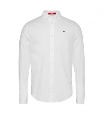 Tommy Jeans TJM Slim Stretch Oxford Shirt blanc