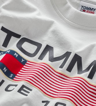 Tommy Hilfiger T-shirt Atlética Twisted branca