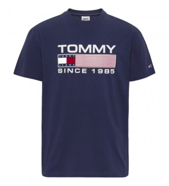 Tommy Jeans Athletic Twisted - T-shirt bleu marine