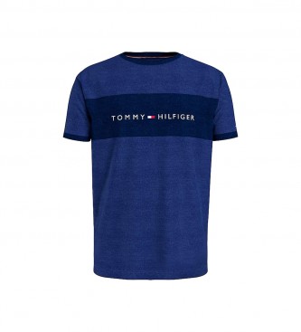 Tommy Hilfiger T-shirt Cor Bloco azul