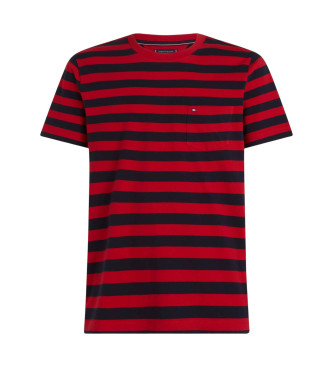 Tommy Hilfiger T-Shirt mit aufgesetzter roter Tasche