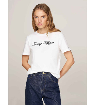 Tommy Hilfiger T-shirt med vit logotyp