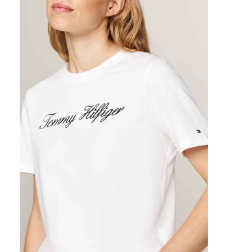 Tommy Hilfiger T-shirt med vit logotyp