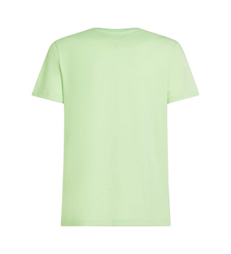 Tommy Hilfiger T-shirt com logtipo bordado em verde