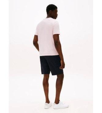 Tommy Hilfiger T-shirt com log�tipo bordado rosa