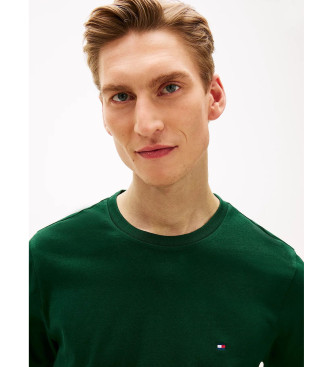 Tommy Hilfiger T-shirt com log�tipo bordado em verde