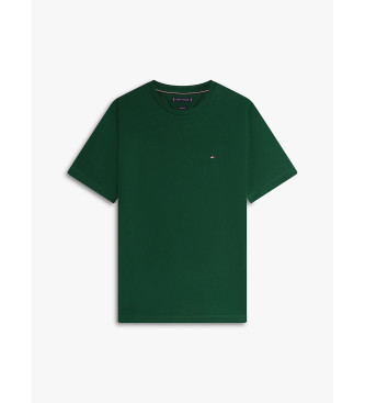 Tommy Hilfiger T-shirt com log�tipo bordado em verde