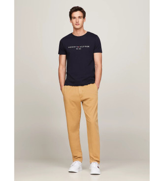 Tommy Hilfiger T-shirt z granatowym logo