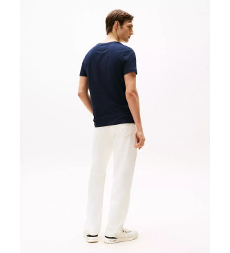 Tommy Hilfiger T-shirt com logtipo da marinha