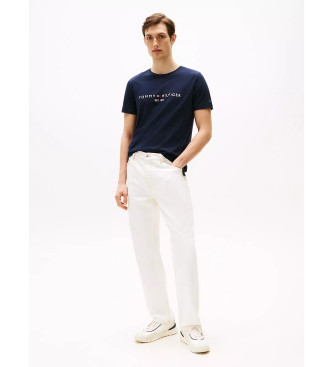 Tommy Hilfiger T-shirt com logtipo da marinha
