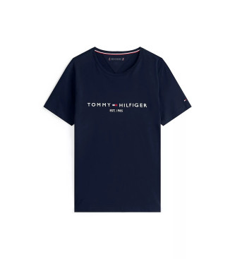 Tommy Hilfiger T-shirt com logtipo da marinha