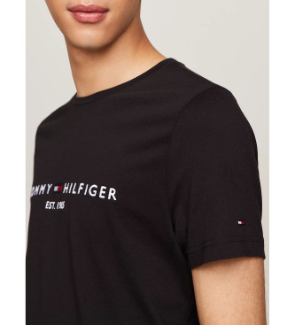 Tommy Hilfiger Majica s črnim logotipom 