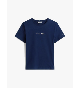 Tommy Hilfiger T-shirt with textured navy logo