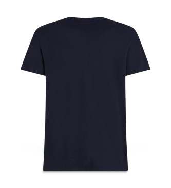 Tommy Hilfiger Camiseta con rayas distintivas marino