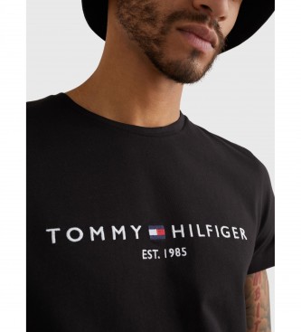 Tommy Hilfiger Core Tommy Logotipo Tee 1985 preto